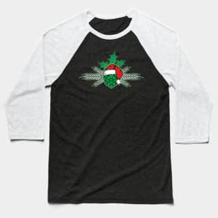 Santa's Hoppy Beer Baseball T-Shirt